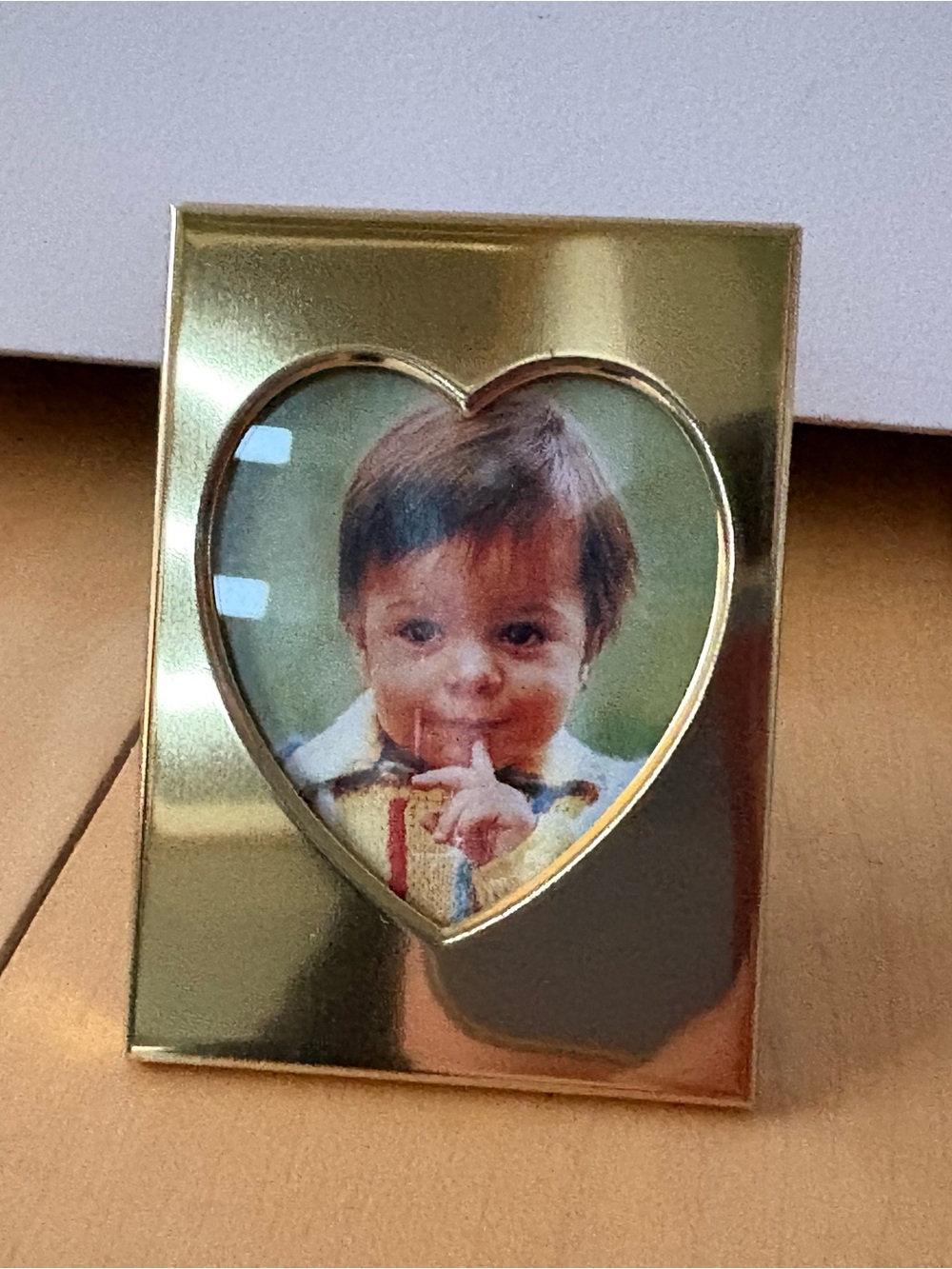 Gold Heart Photo Frame - Small Cottagecore Home Accessory